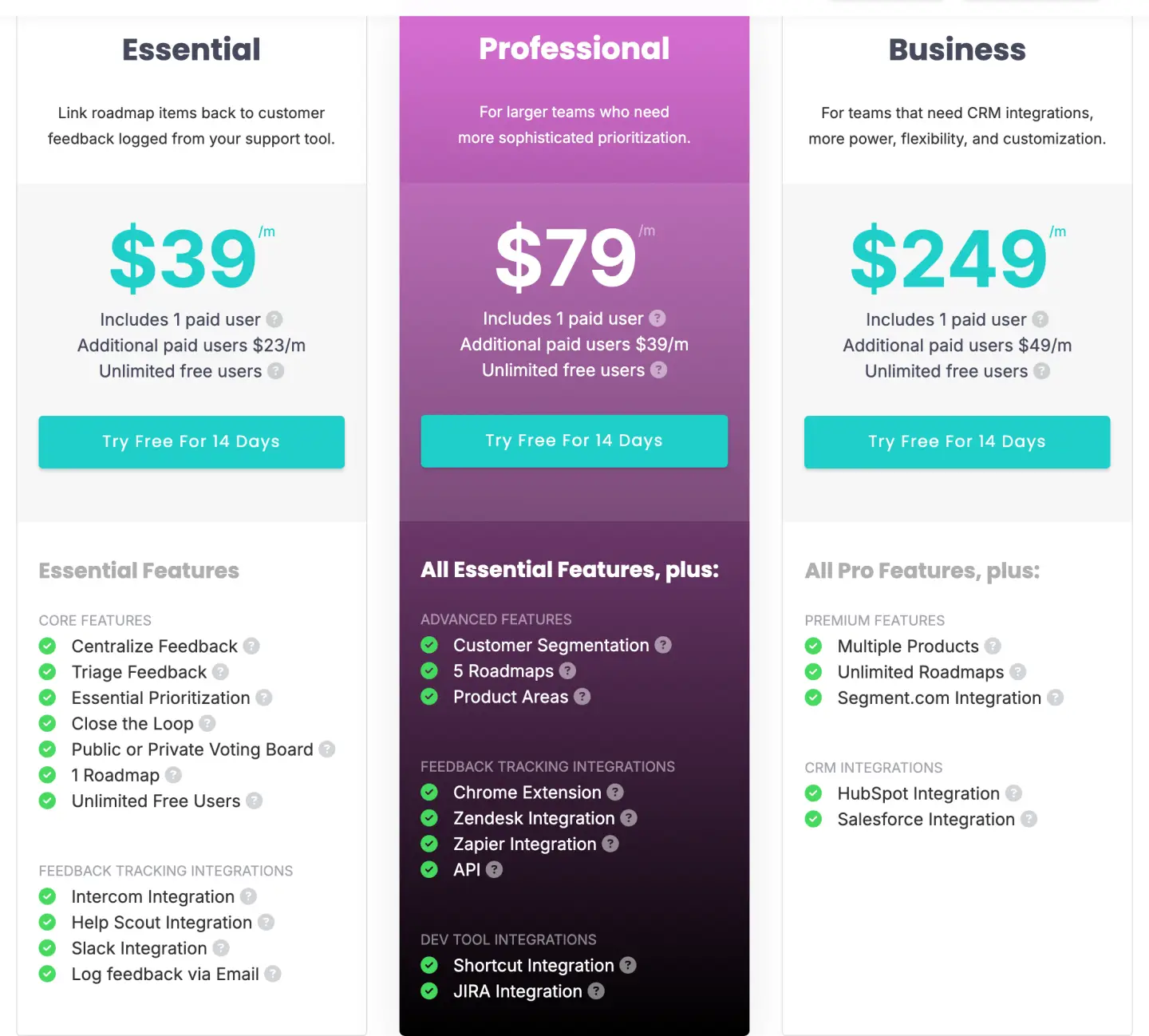The Savio pricing page read 2026-09-14, Essential at thirty nine dollars a month, Professional at seventy nine and Business at two hundred and forty nine, each including one paid user with additional paid users at twenty three, thirty nine and forty nine
